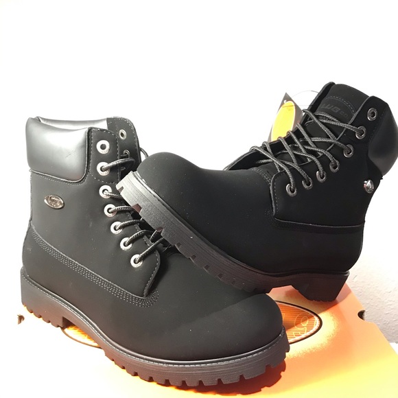 mens black lugz boots